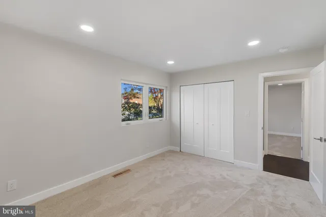 a view of an empty room