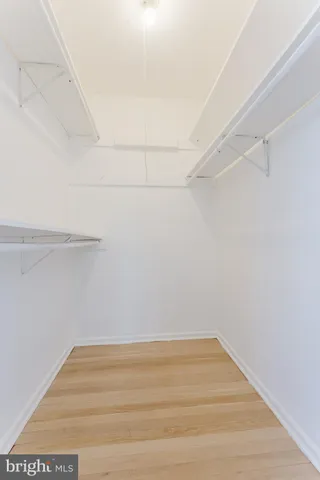 a view of a room with empty racks