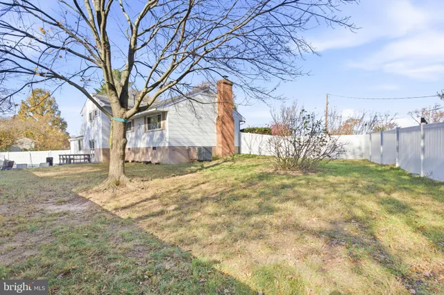 a view of yard with trees