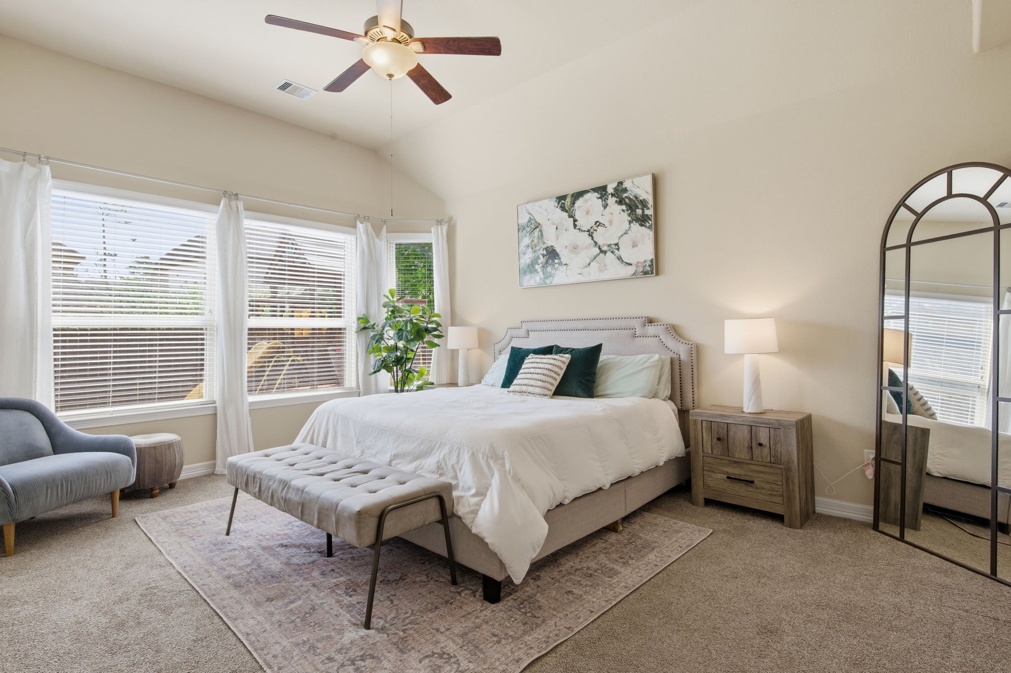 24534 Jenns Creek Court Spring, TX 77389 - Photo 17 of 31 a bedroom with a bed and a couch