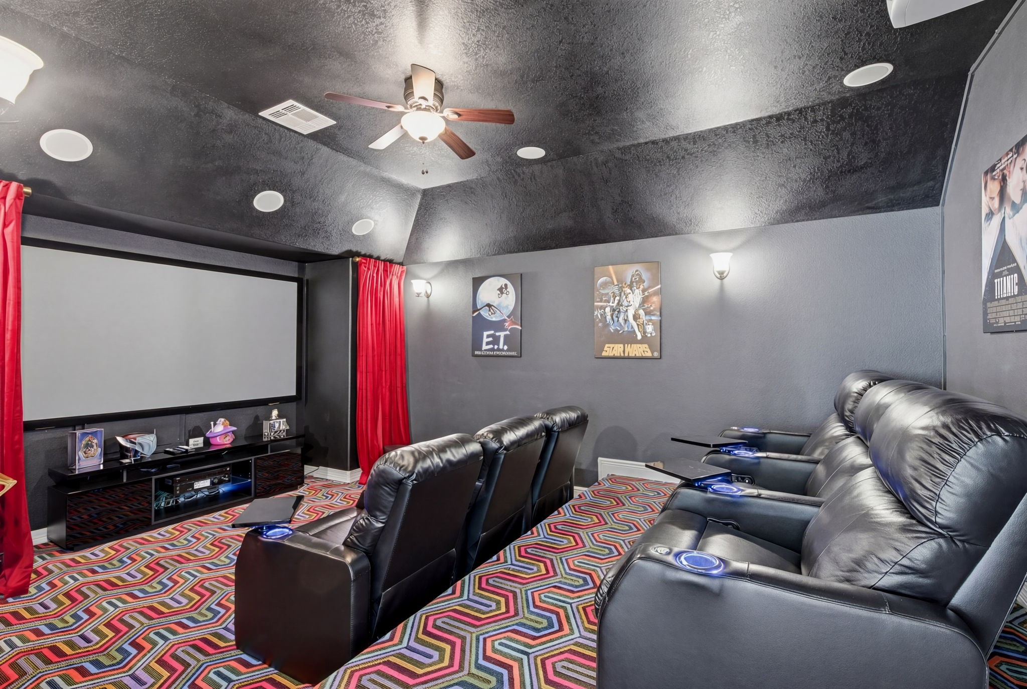 24534 Jenns Creek Court Spring, TX 77389 - Photo 29 of 31 a living room with furniture and a flat screen tv