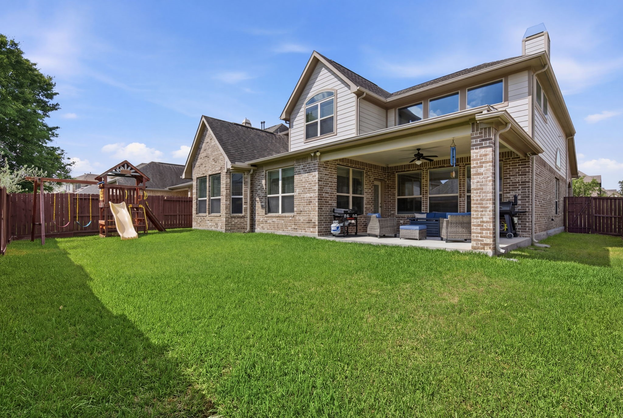24534 Jenns Creek Court Spring, TX 77389 - Photo 31 of 31 front view of a house with a yard