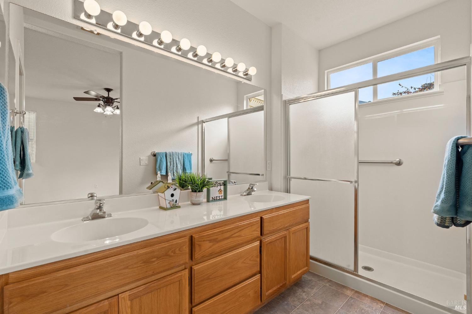 732 Summerset Drive Rio Vista, CA 94571 - Photo 20 of 68 primary bathroom with double sinks and shower stall