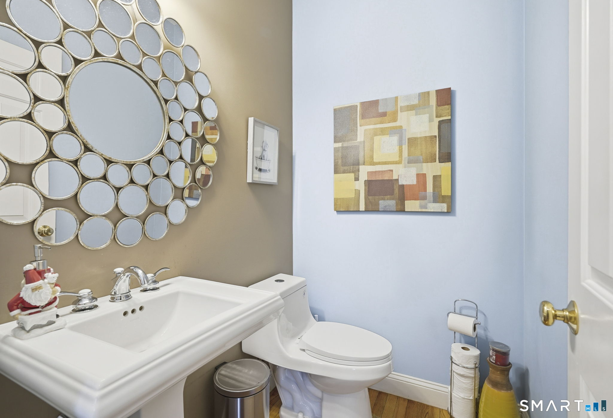 24 Scott Road Oxford, CT 06478 - Photo 11 of 39 a bathroom with a sink mirror vanity and toilet