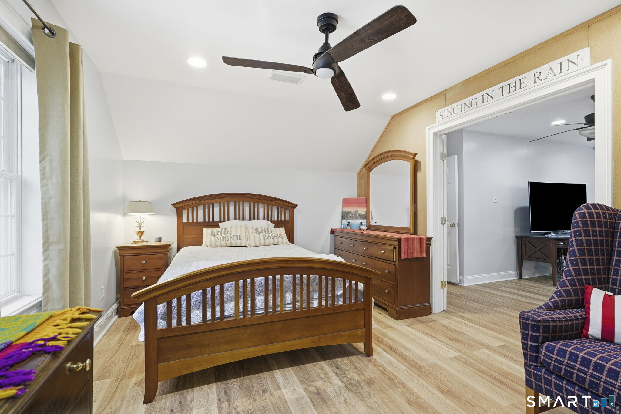 24 Scott Road Oxford, CT 06478 - Photo 12 of 39 a bedroom with furniture and a wooden floor