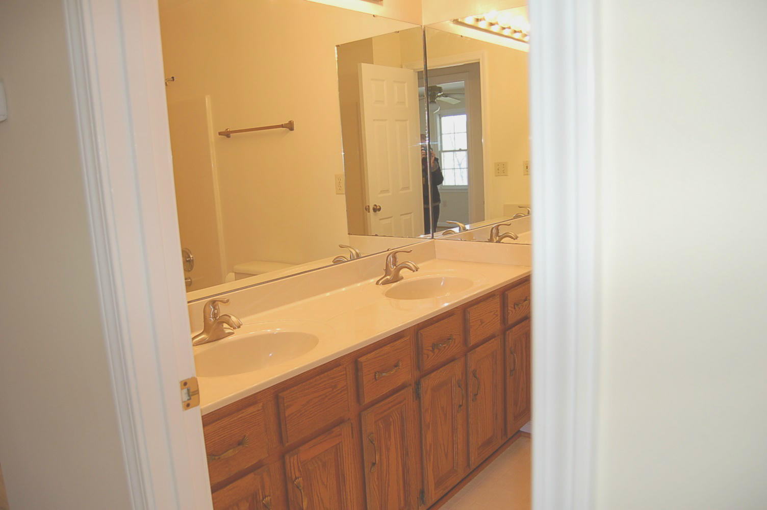 198 Oak Ridge Court Blue Ridge, VA 24064 - Photo 18 of 33 a bathroom with a sink a mirror and a shower