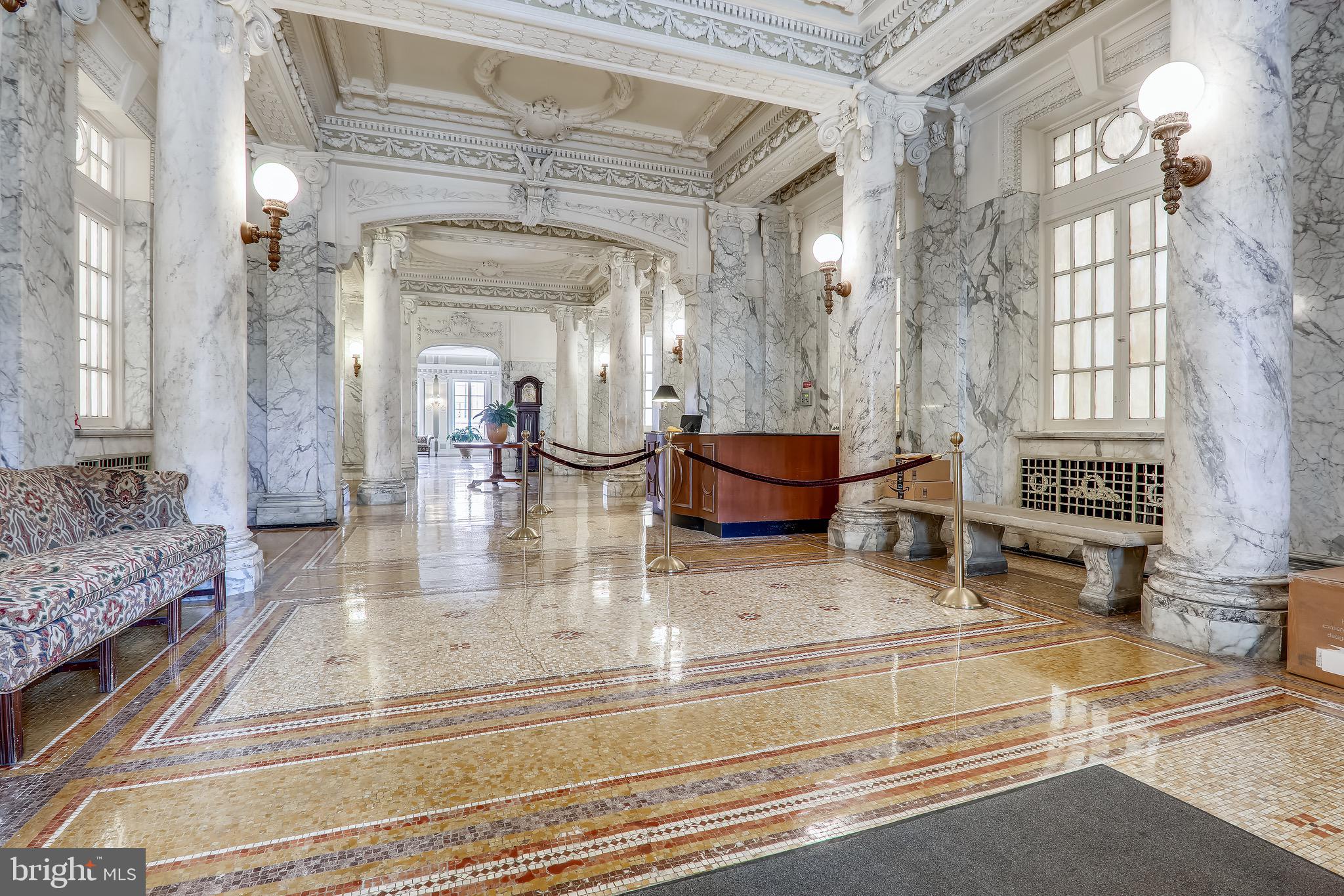2022 Columbia Road Northwest, Unit 107 Washington, DC 20009 - Photo 36 of 47 Historic Marble Lobby