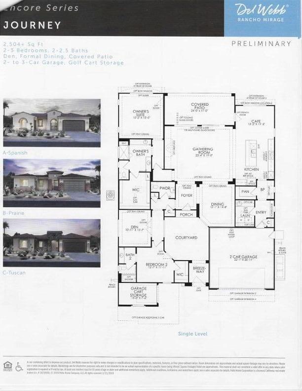 52 Cork Tree Rancho Mirage, CA 92270 - Photo 47 of 47 Floor Plan