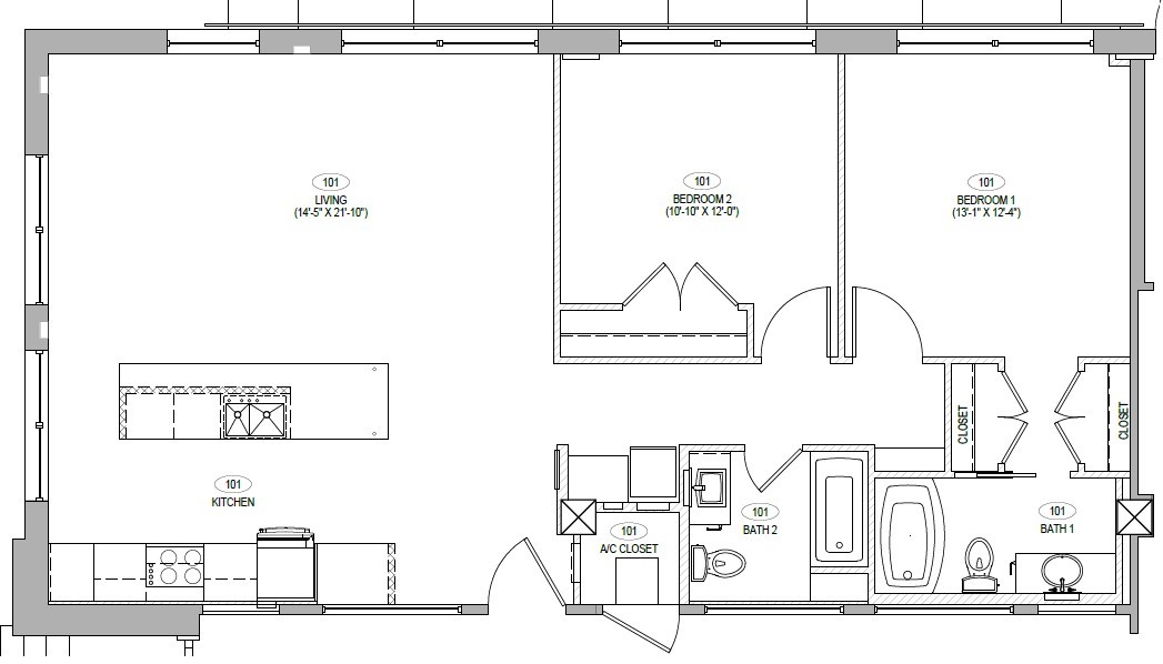2102 Mechanic Street, Unit 101 Galveston, TX 77550 - Photo 28 of 28 a picture of a bathroom with a shower