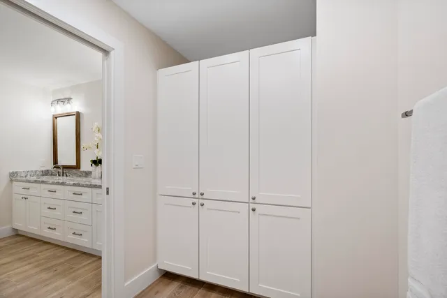 a view of outdoor space with garden