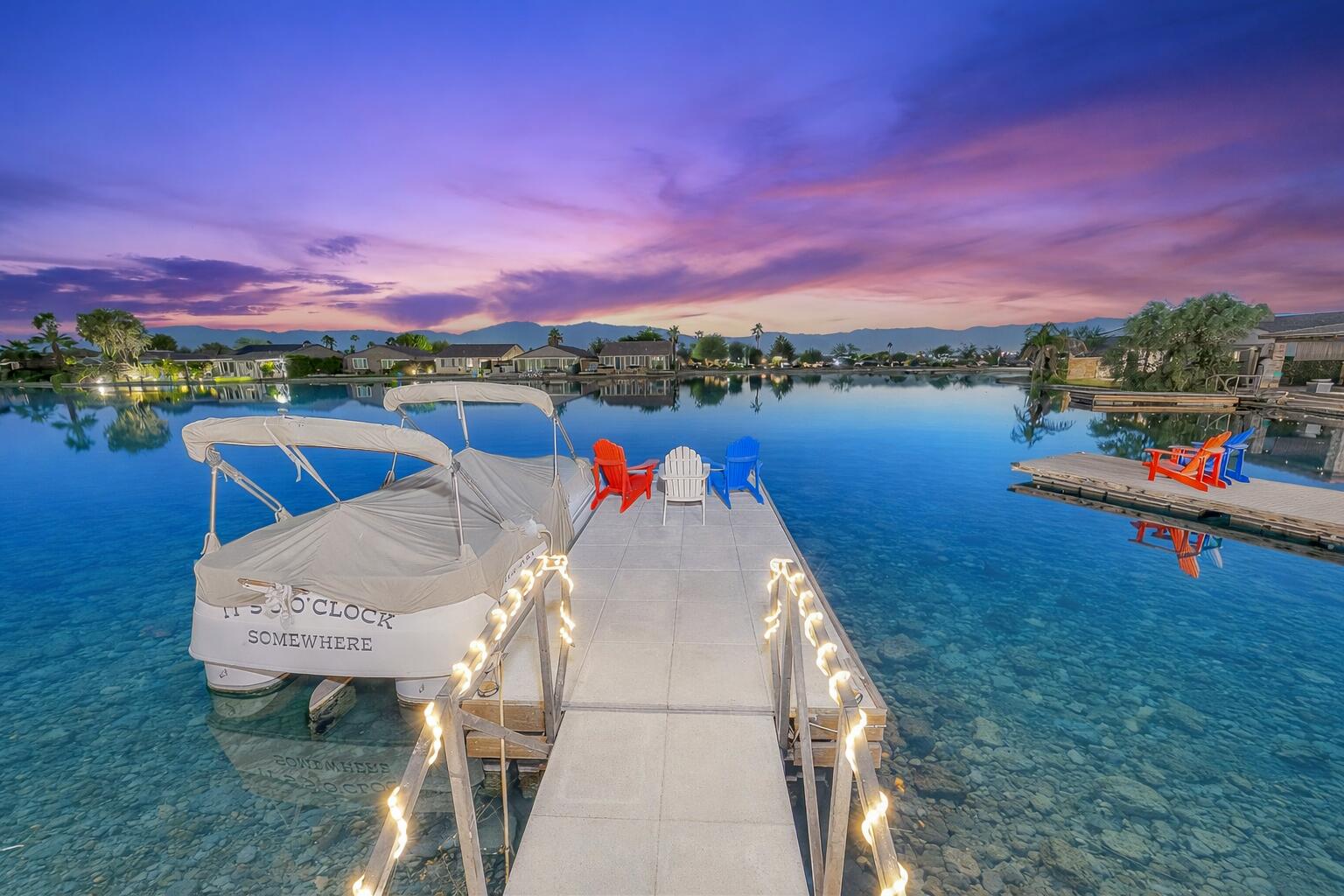 84325 Canzone Drive Indio, CA 92203 - Photo 4 of 53 a view of a lake in front of the house