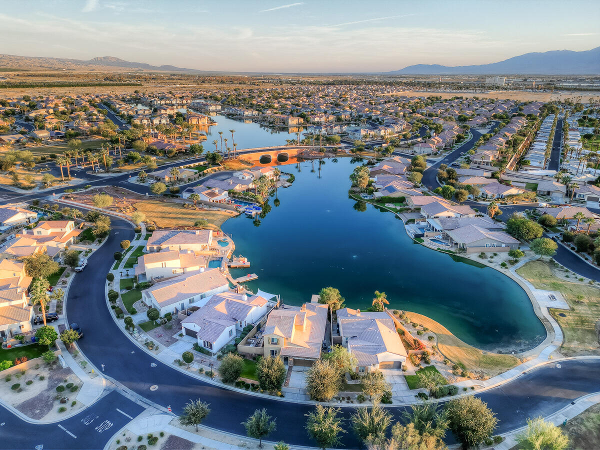 84325 Canzone Drive Indio, CA 92203 - Photo 47 of 53 an aerial view of residential houses with outdoor space