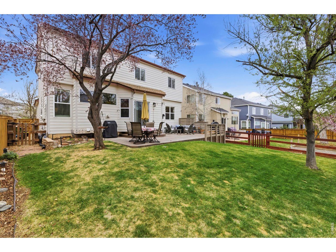 9734 Red Oakes Drive Highlands Ranch, CO 80126 - Photo 32 of 40 a view of a house with a back yard