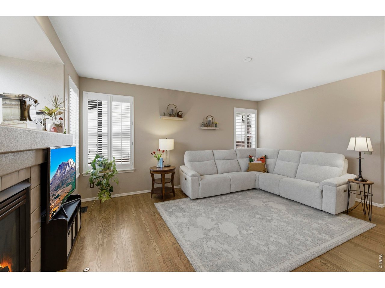 9734 Red Oakes Drive Highlands Ranch, CO 80126 - Photo 7 of 40 a living room with furniture and a fireplace
