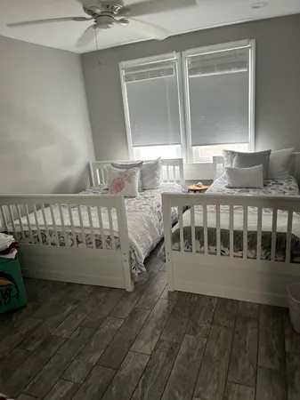 a view of a balcony with chairs