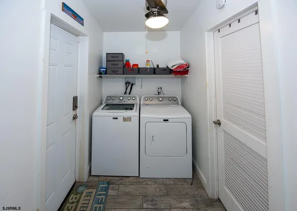 a room with storage and utility