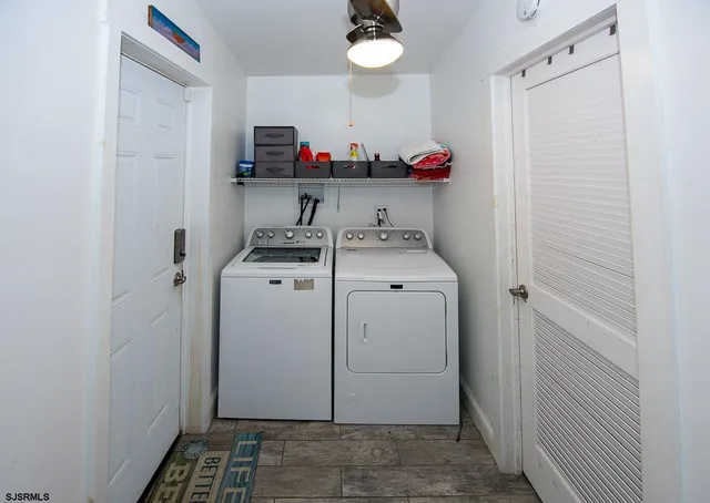 a room with storage and utility