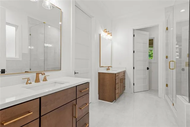 a view of balcony with wooden floor