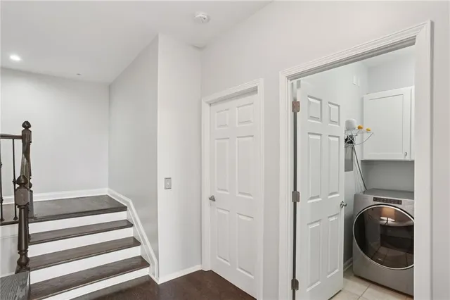 a front view of a building