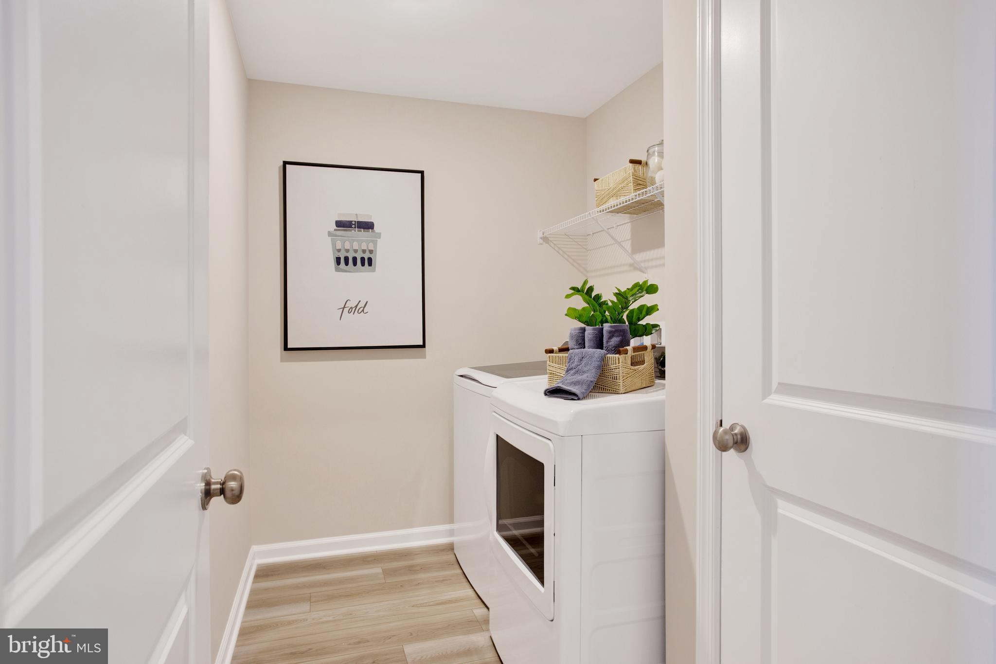9664 Swallowtail Lane Manassas, VA 20110 - Photo 46 of 95 Harrington Model - Laundry Room with Top Load W/D