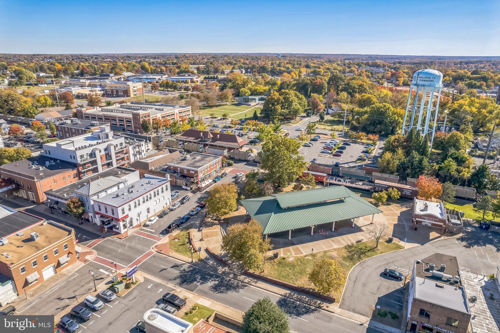 9664 Swallowtail Lane Manassas, VA 20110 - Photo 63 of 95 an aerial view of a city with lots of residential buildings