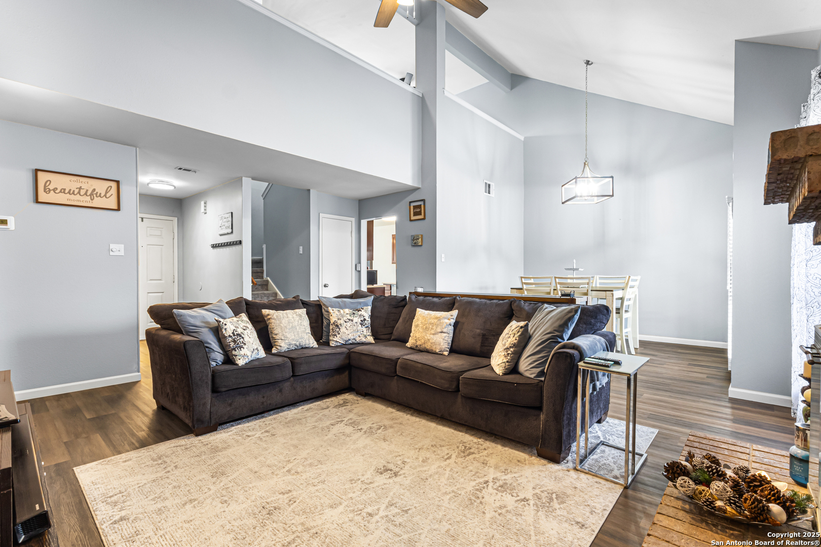 5617 Timber Rain San Antonio, TX 78250 - Photo 7 of 32 a living room with furniture and a wooden floor