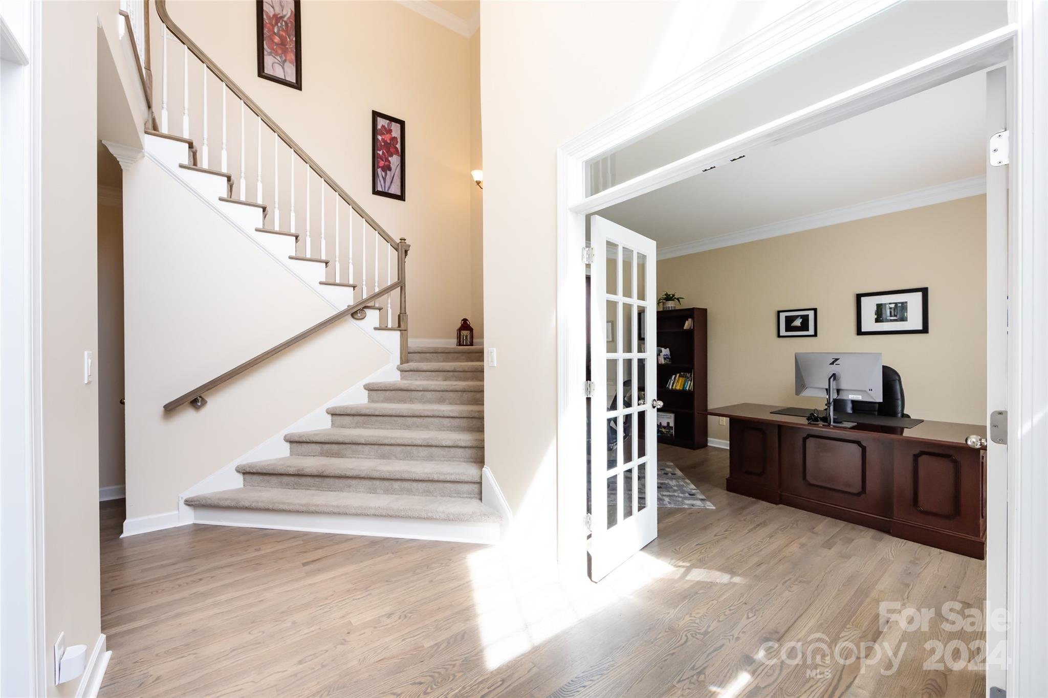 1820 Chestnut Hill Drive Tega Cay, SC 29708 - Photo 5 of 47 a view of entryway and hall with wooden floor
