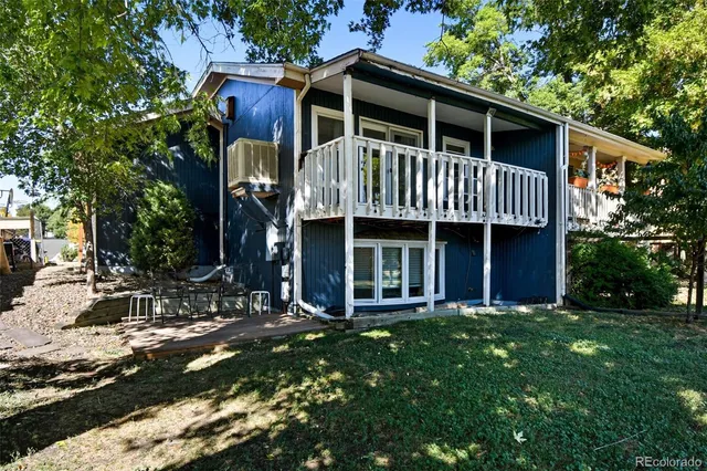 a view of backyard with green space