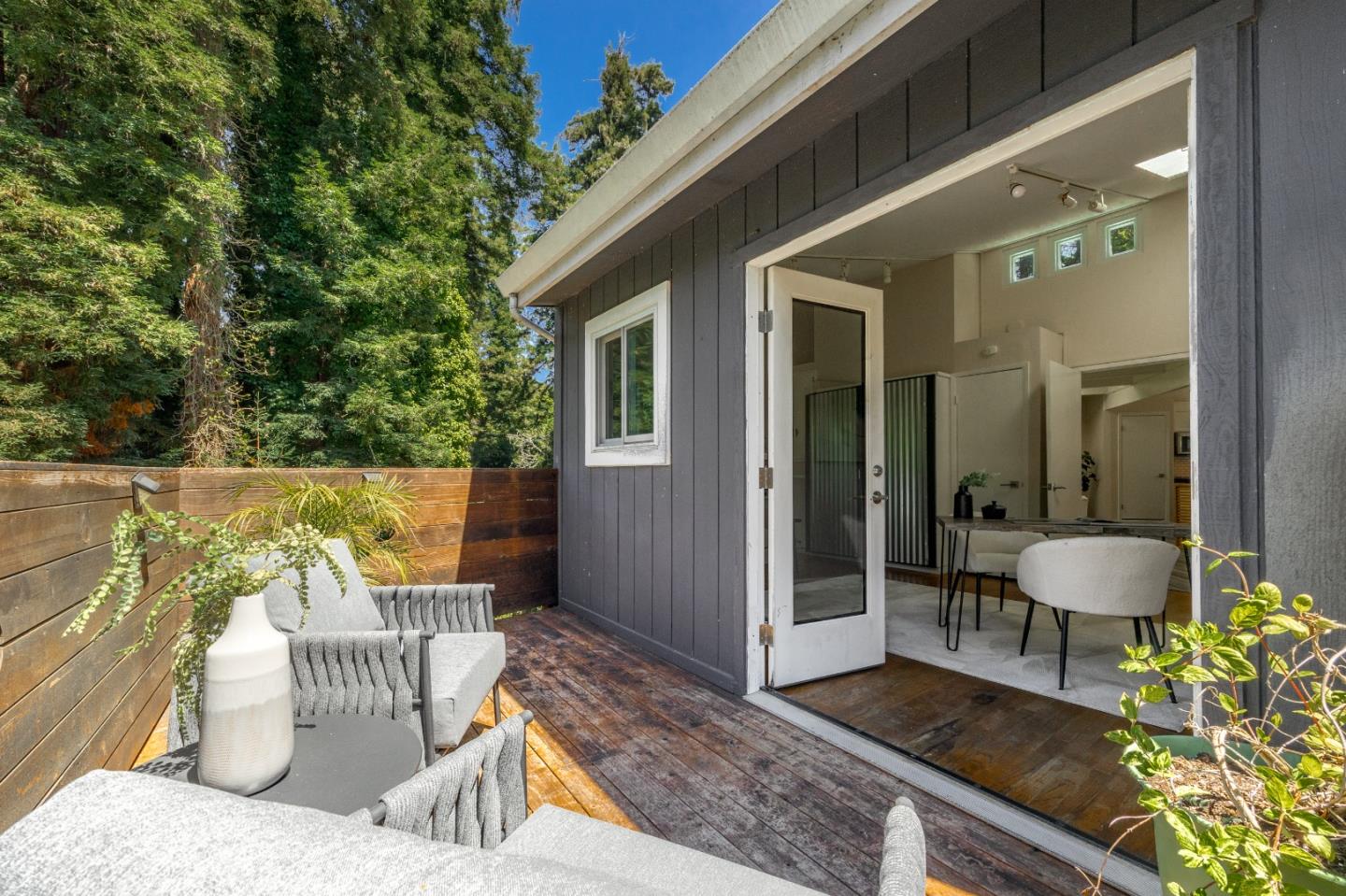 321 Valencia Road Aptos, CA 95003 - Photo 19 of 50 a balcony with furniture and a potted plant