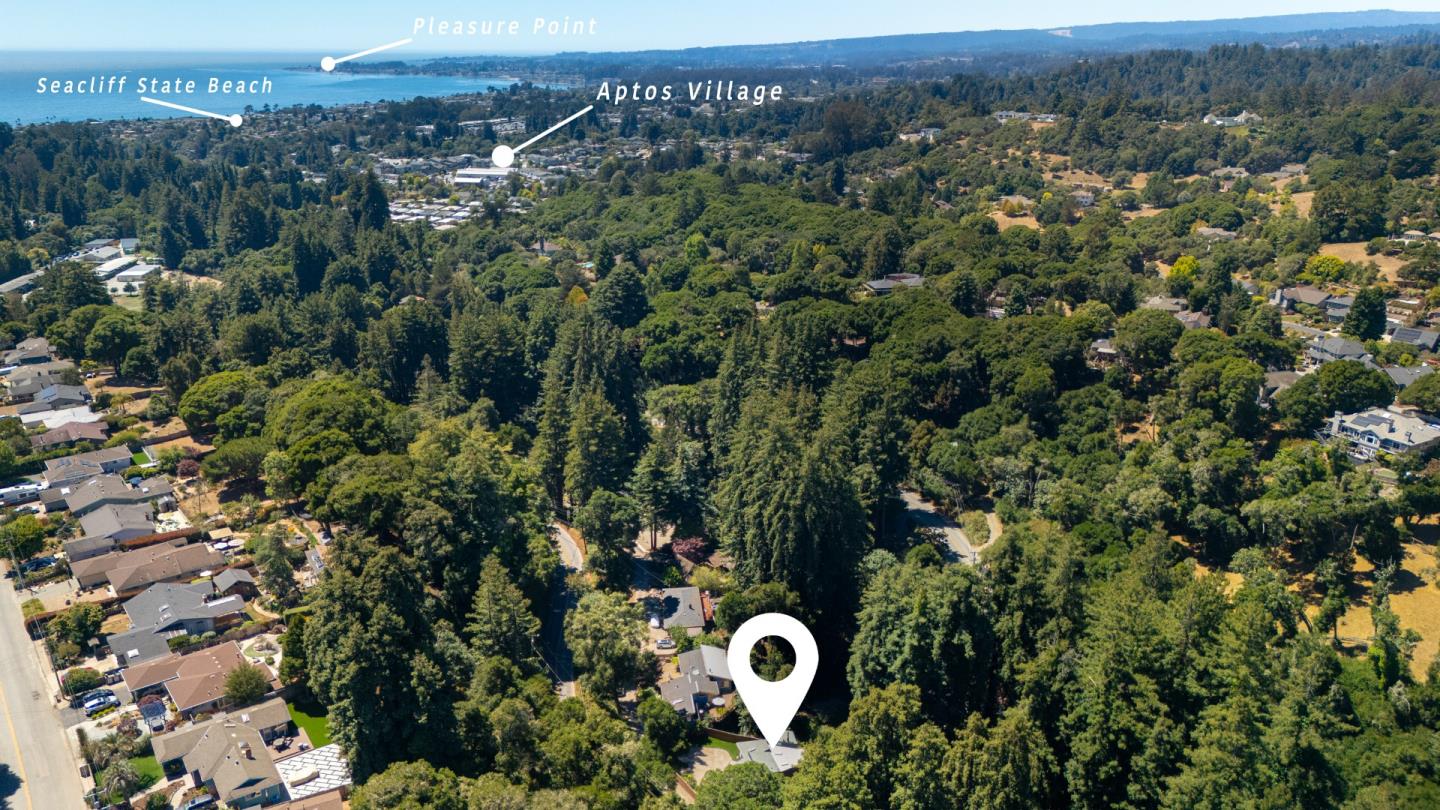 321 Valencia Road Aptos, CA 95003 - Photo 2 of 50 an aerial view of a house with a yard