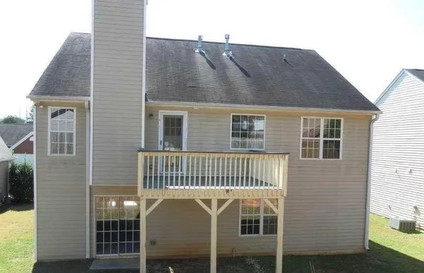 a front view of a house