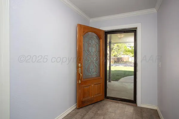 a view of a front door