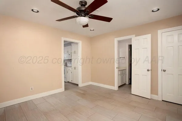 a view of an empty room