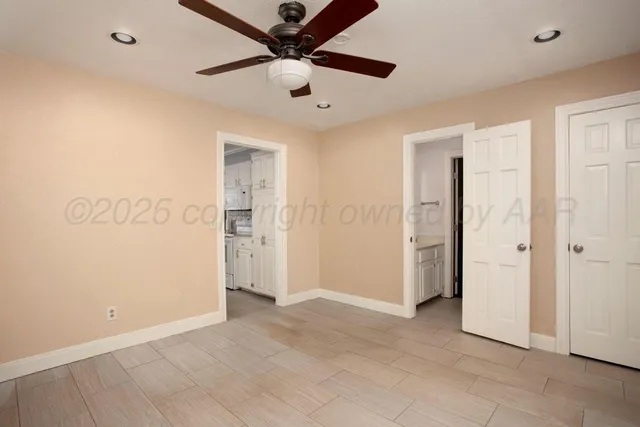 a view of an empty room