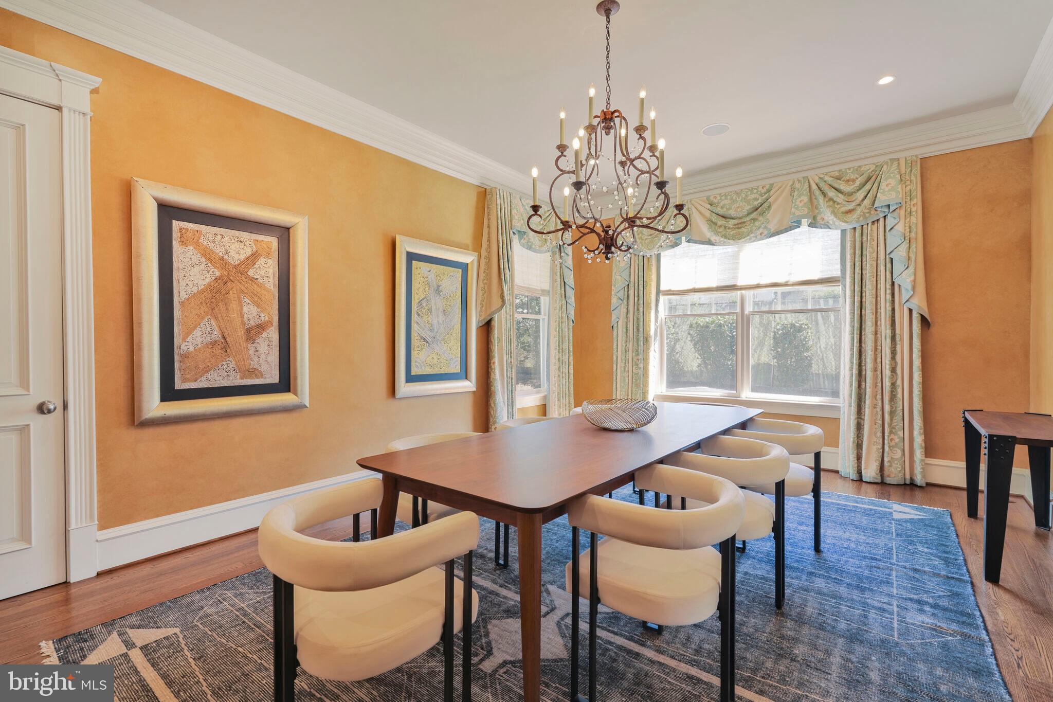 833 Herbert Springs Road Alexandria, VA 22308 - Photo 15 of 34 a view of a dining room with furniture window and wooden floor