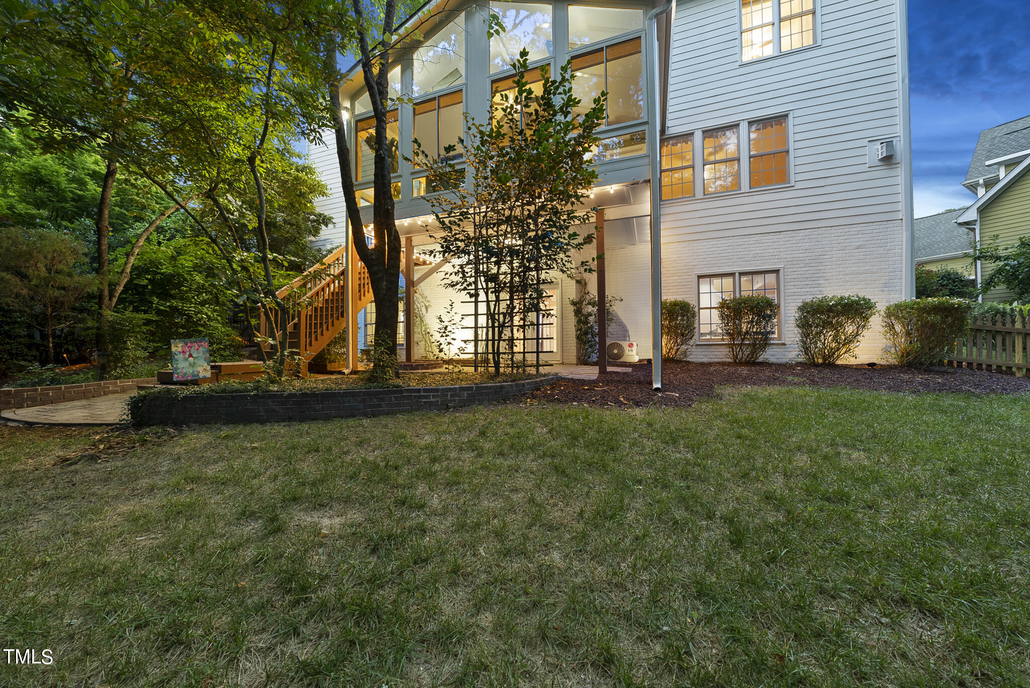 5509 Killarney Hope Drive Raleigh, NC 27613 - Photo 56 of 77 a view of backyard with large trees