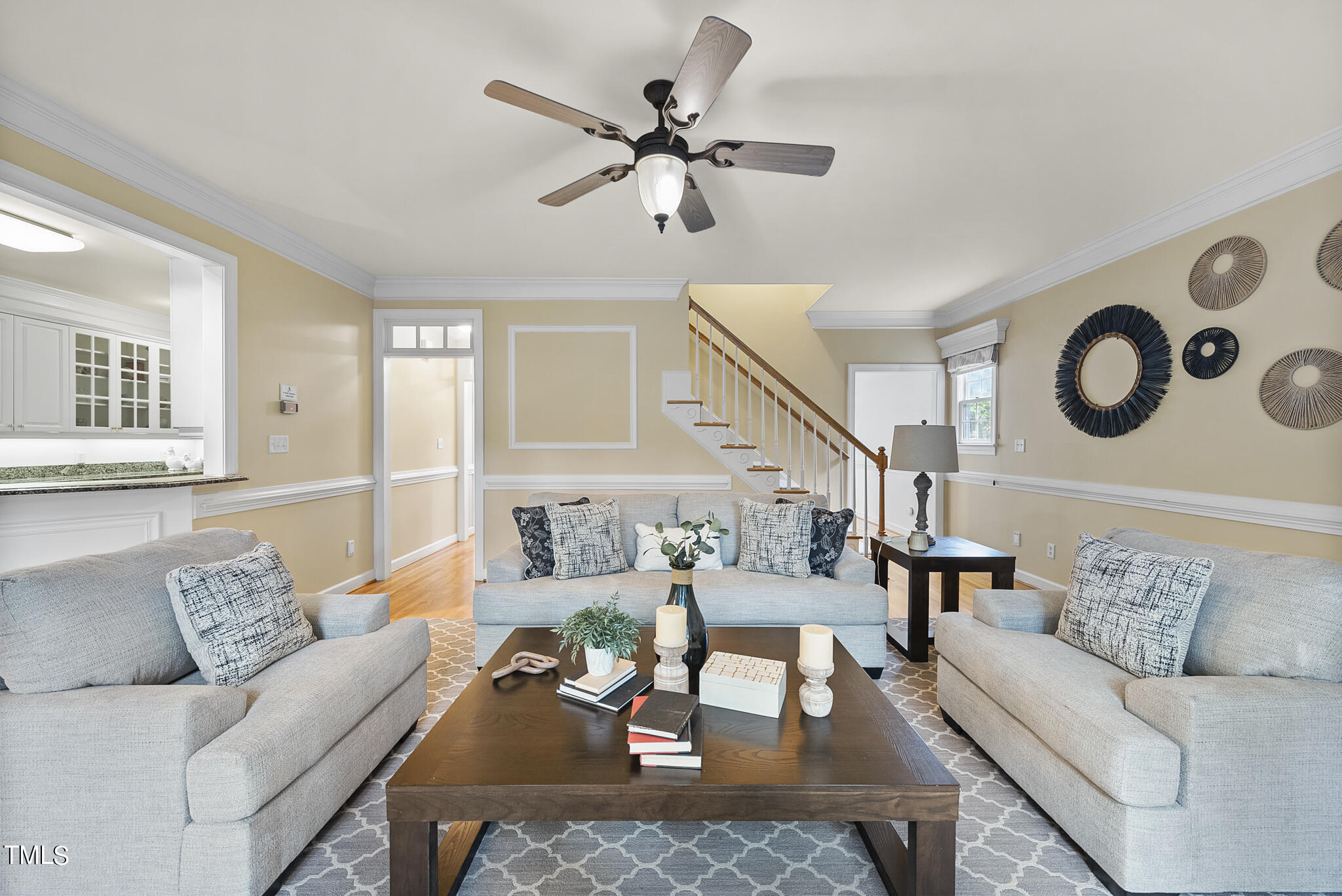 5509 Killarney Hope Drive Raleigh, NC 27613 - Photo 6 of 77 a living room with furniture and a large window