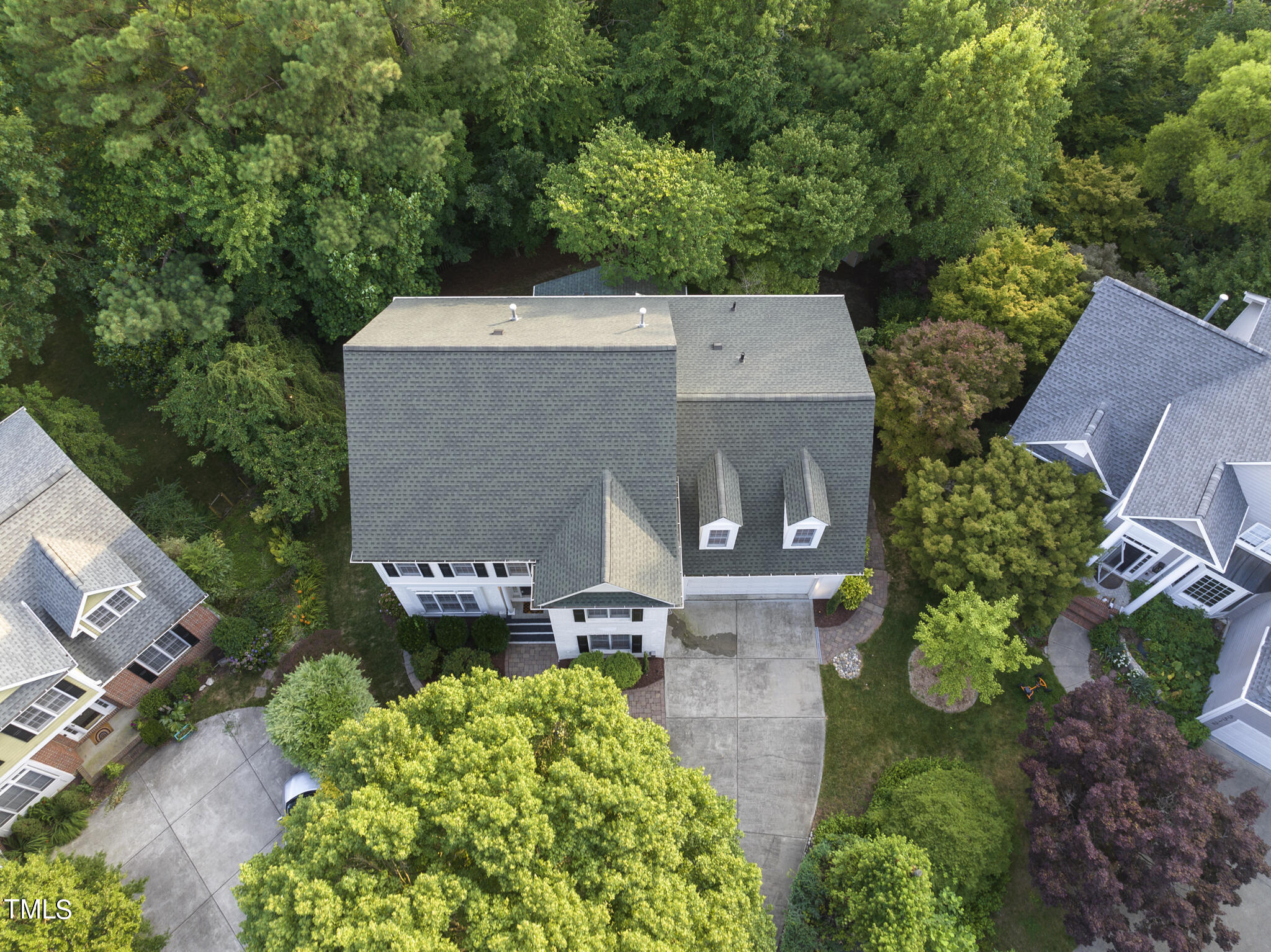 5509 Killarney Hope Drive Raleigh, NC 27613 - Photo 72 of 77 an aerial view of a house with a yard