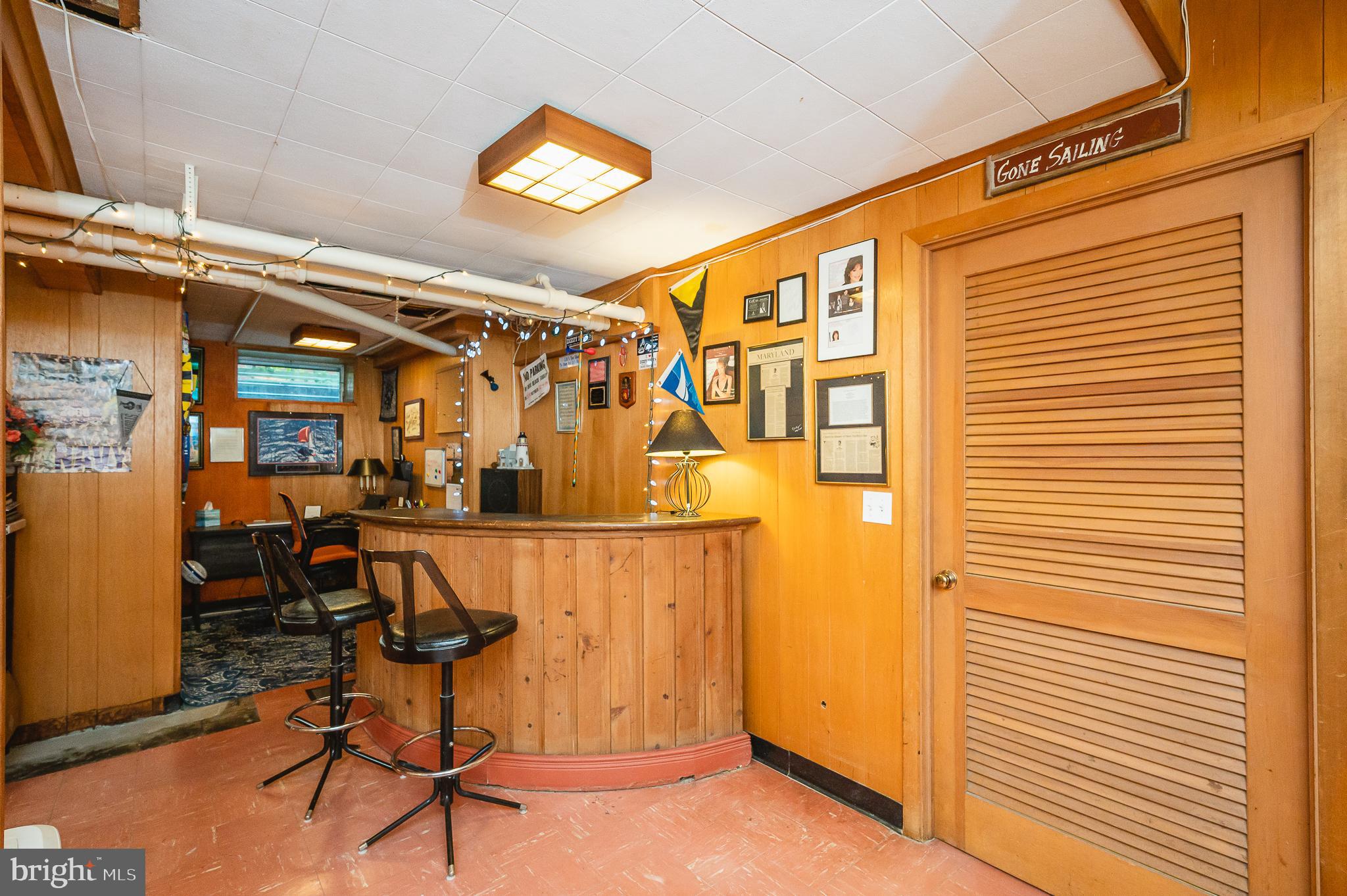4409 Wickford Road Baltimore, MD 21210 - Photo 48 of 58 Bar and office nook in basement
