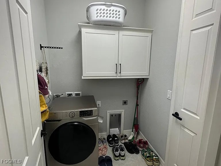 4117 Northwest 22nd Street Cape Coral, FL 33993 - Photo 27 of 31 a utility room with sink dryer and washer
