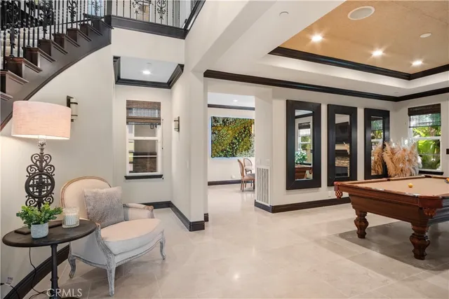 a room with furniture and window