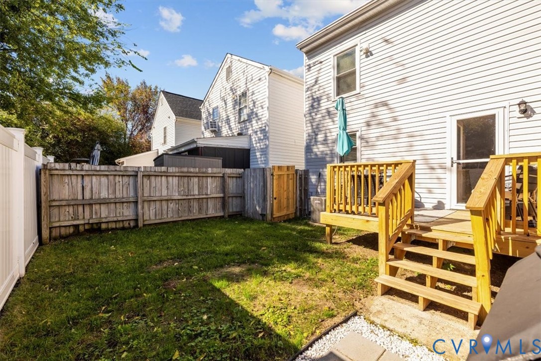 1606 Decatur Street Richmond, VA 23224 - Photo 21 of 24 a view of backyard with deck and backyard