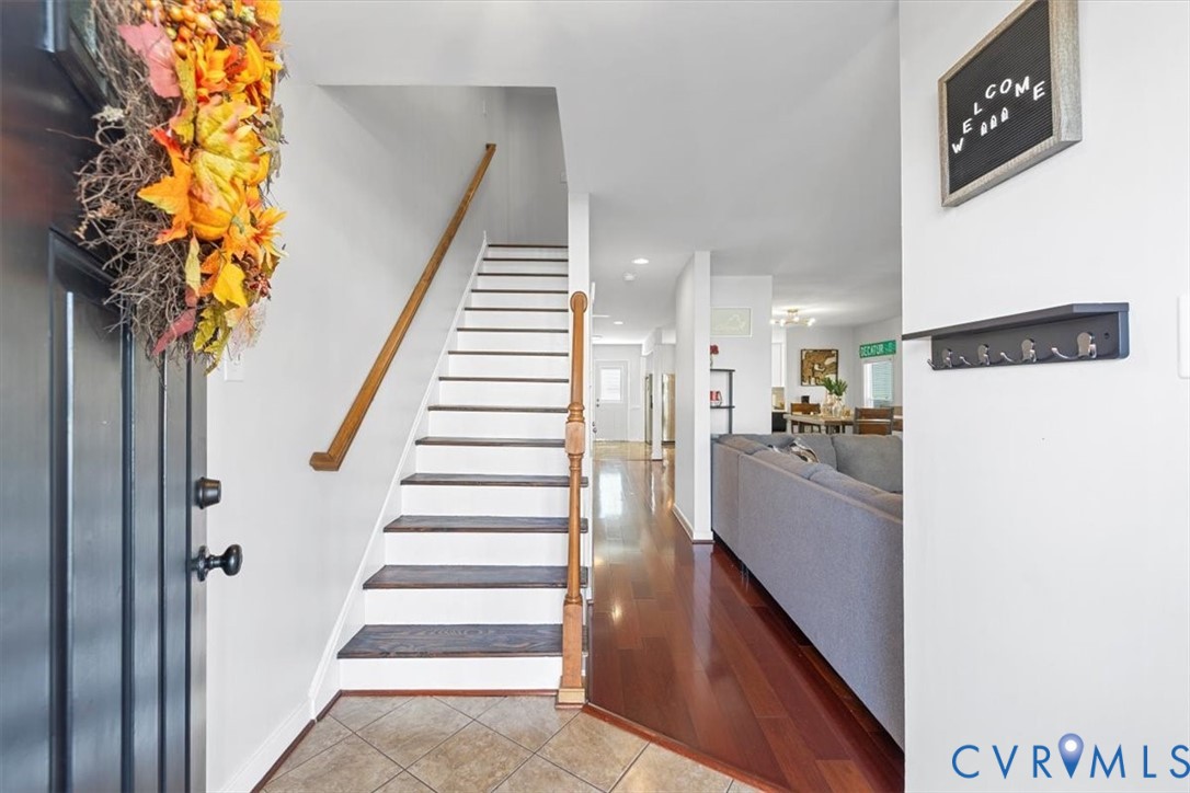 1606 Decatur Street Richmond, VA 23224 - Photo 7 of 24 a view of a kitchen with furniture and staircase