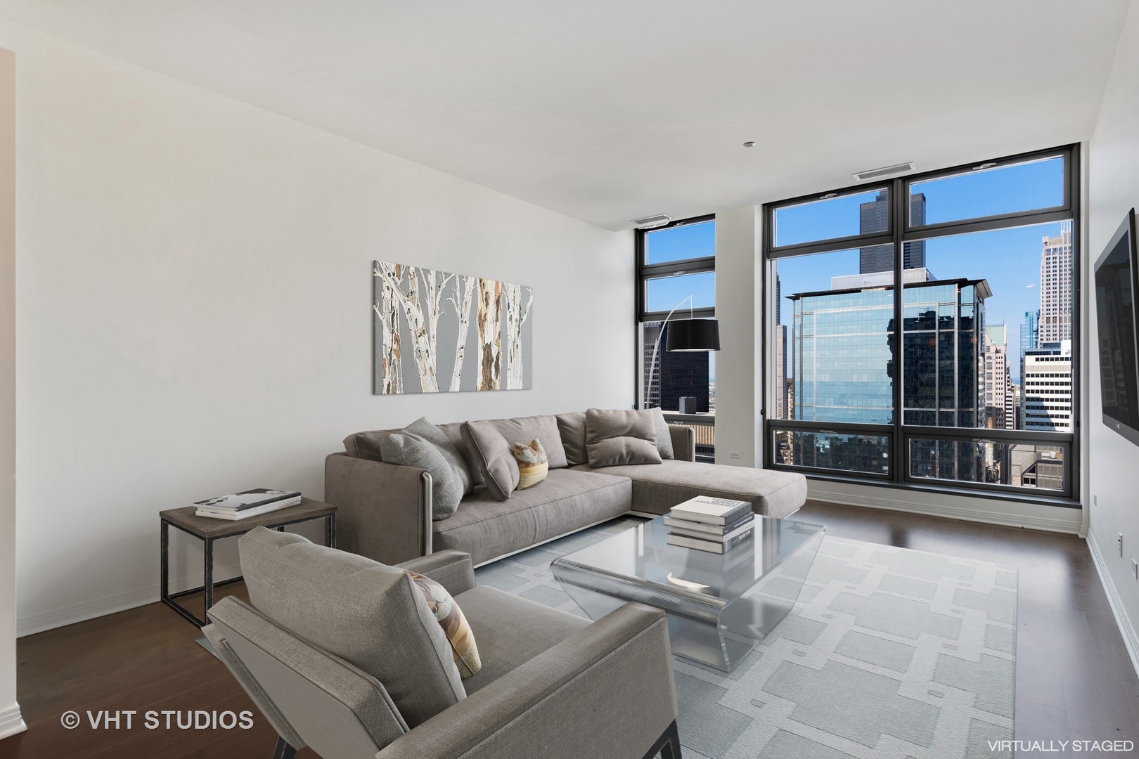 65 East Monroe Street, Unit 4015 Chicago, IL 60603 - Photo 2 of 14 a living room with furniture