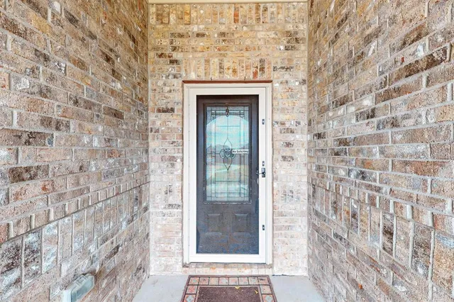 a view of front door of house