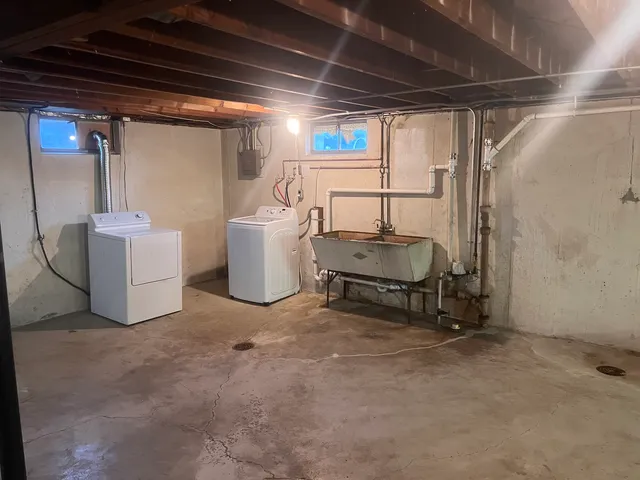 a room with furniture and a window