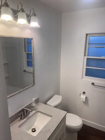 a bathroom with a sink and a toilet