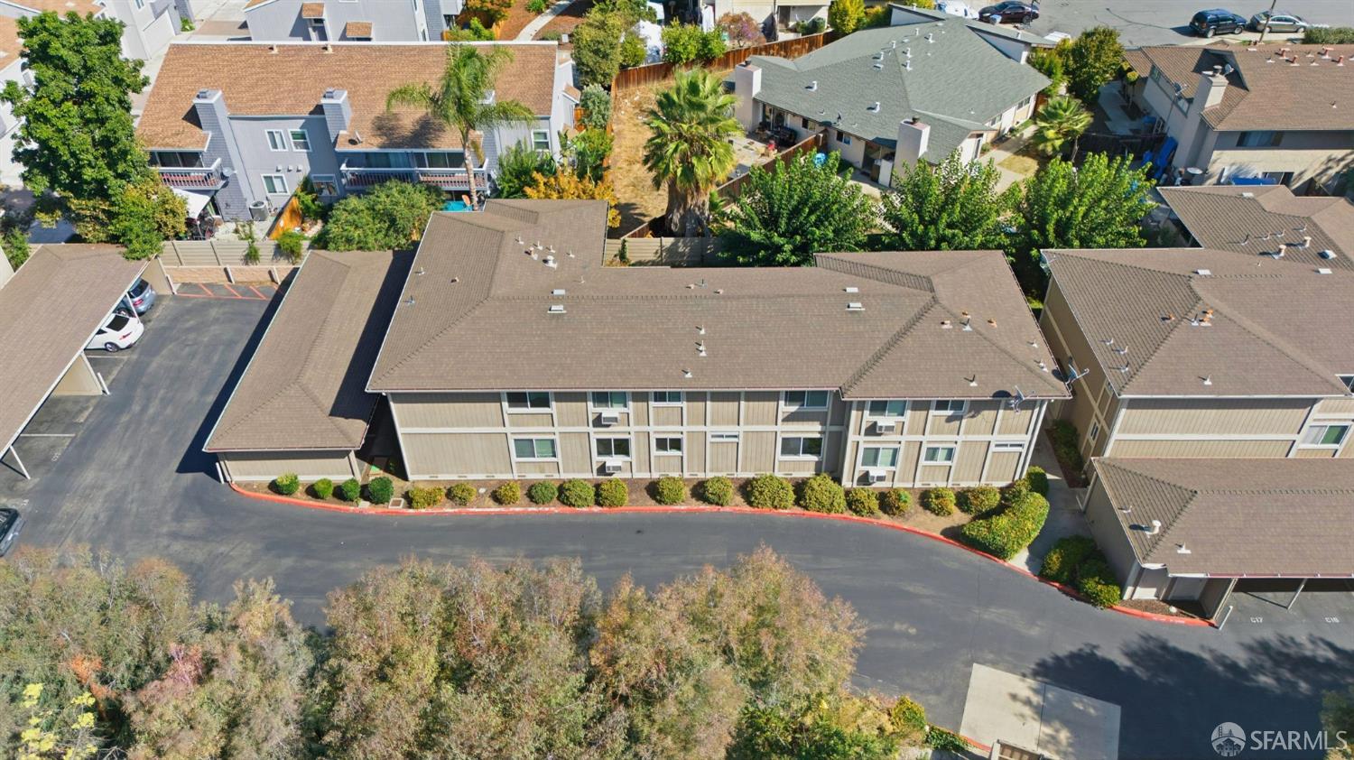 4970 Cherry Avenue, Unit 211 San Jose, CA 95118 - Photo 57 of 67 an aerial view of a house with a garden