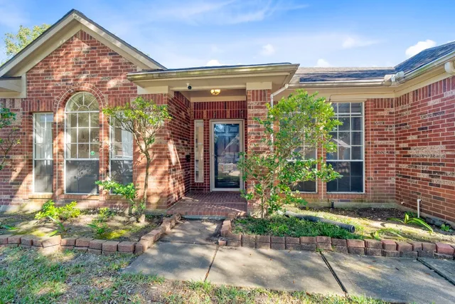 a front view of a house