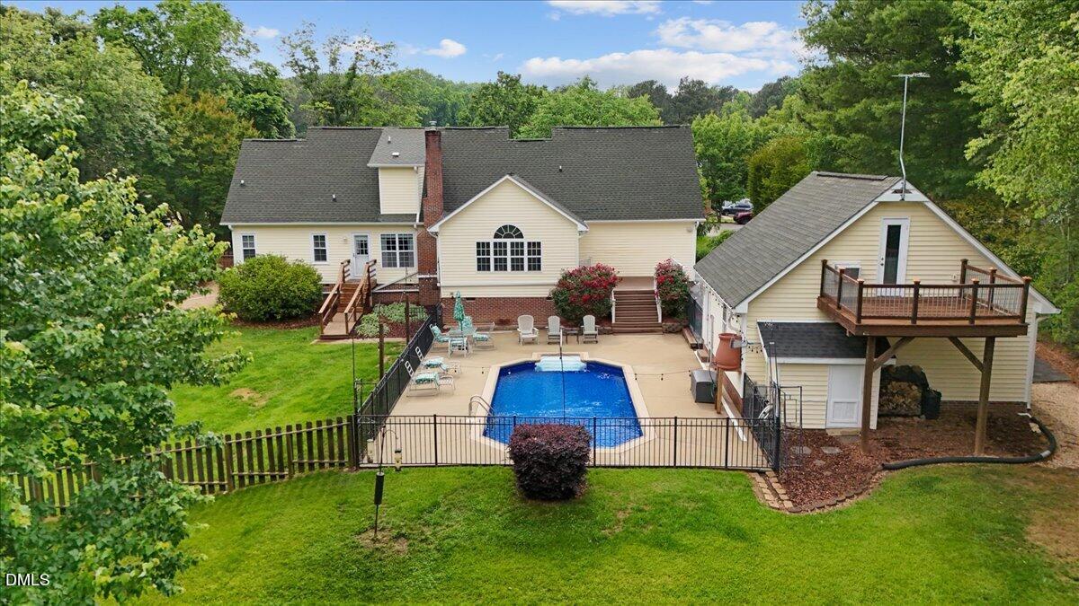 4317 South Mountain Drive Raleigh, NC 27603 - Photo 44 of 57 an aerial view of a house